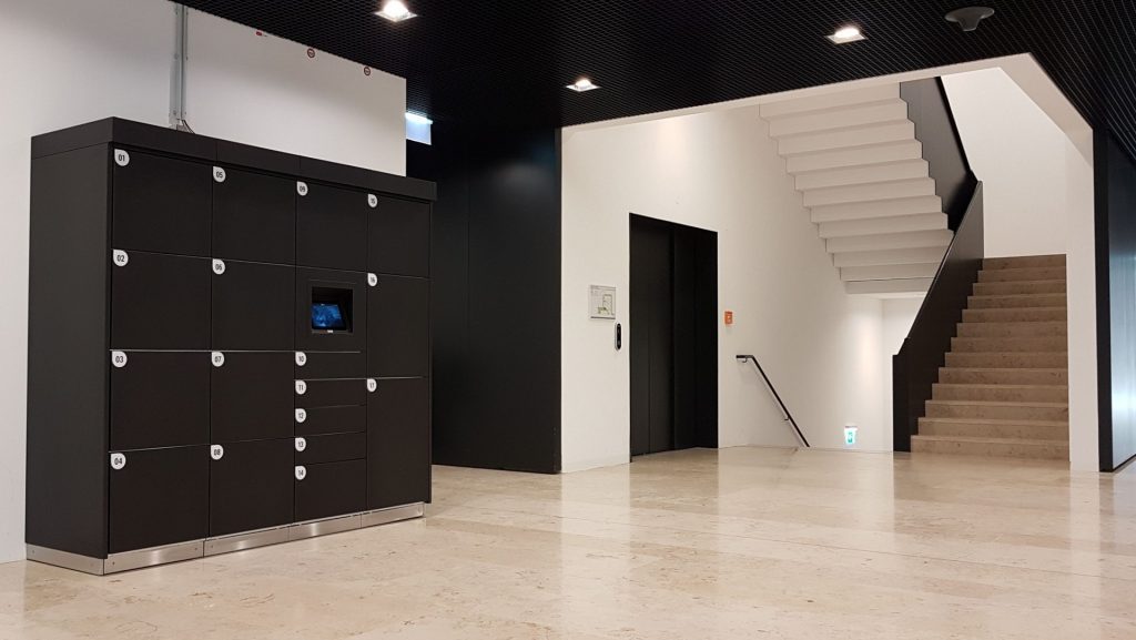Smart locker system for residential buildings