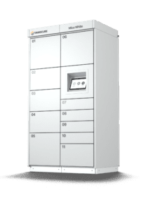 Enclosure systems powder-coated in white