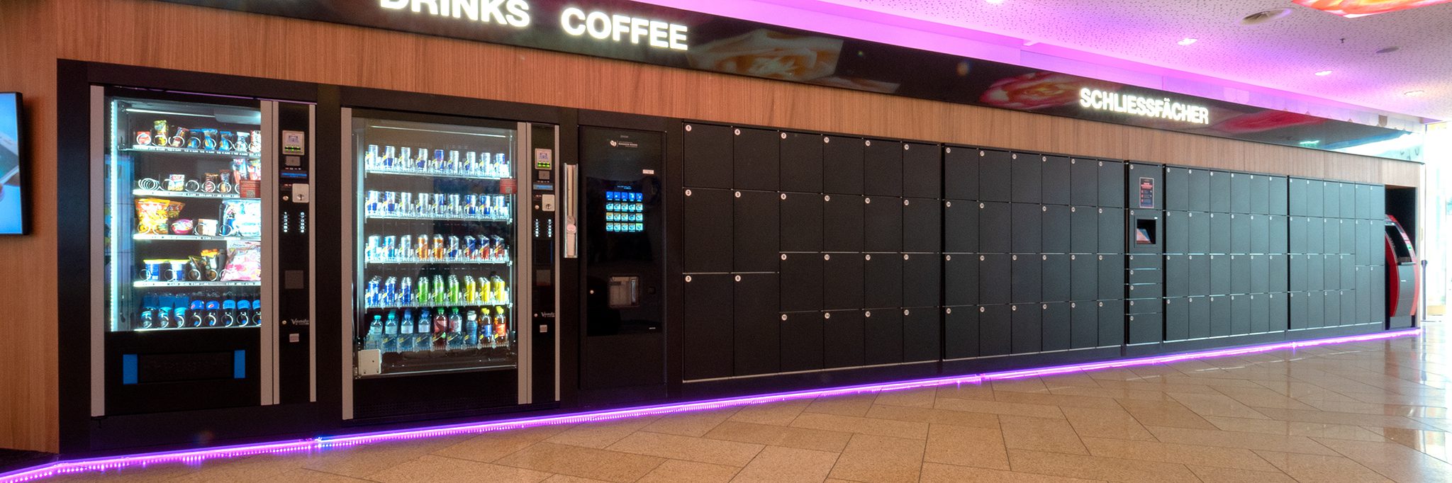 Variocube locker systems for shopping centres