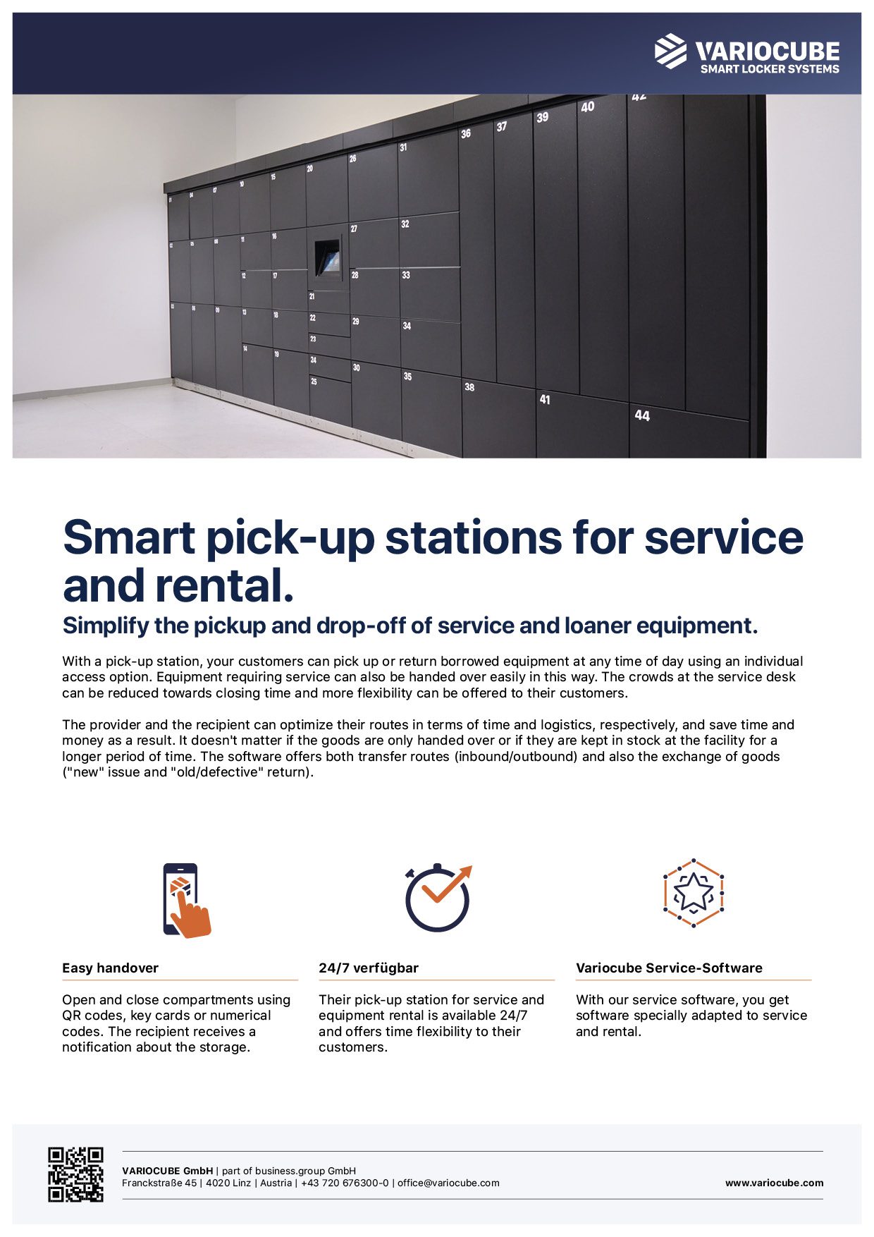 Flyer Smart Locker Systems for Service and Rental