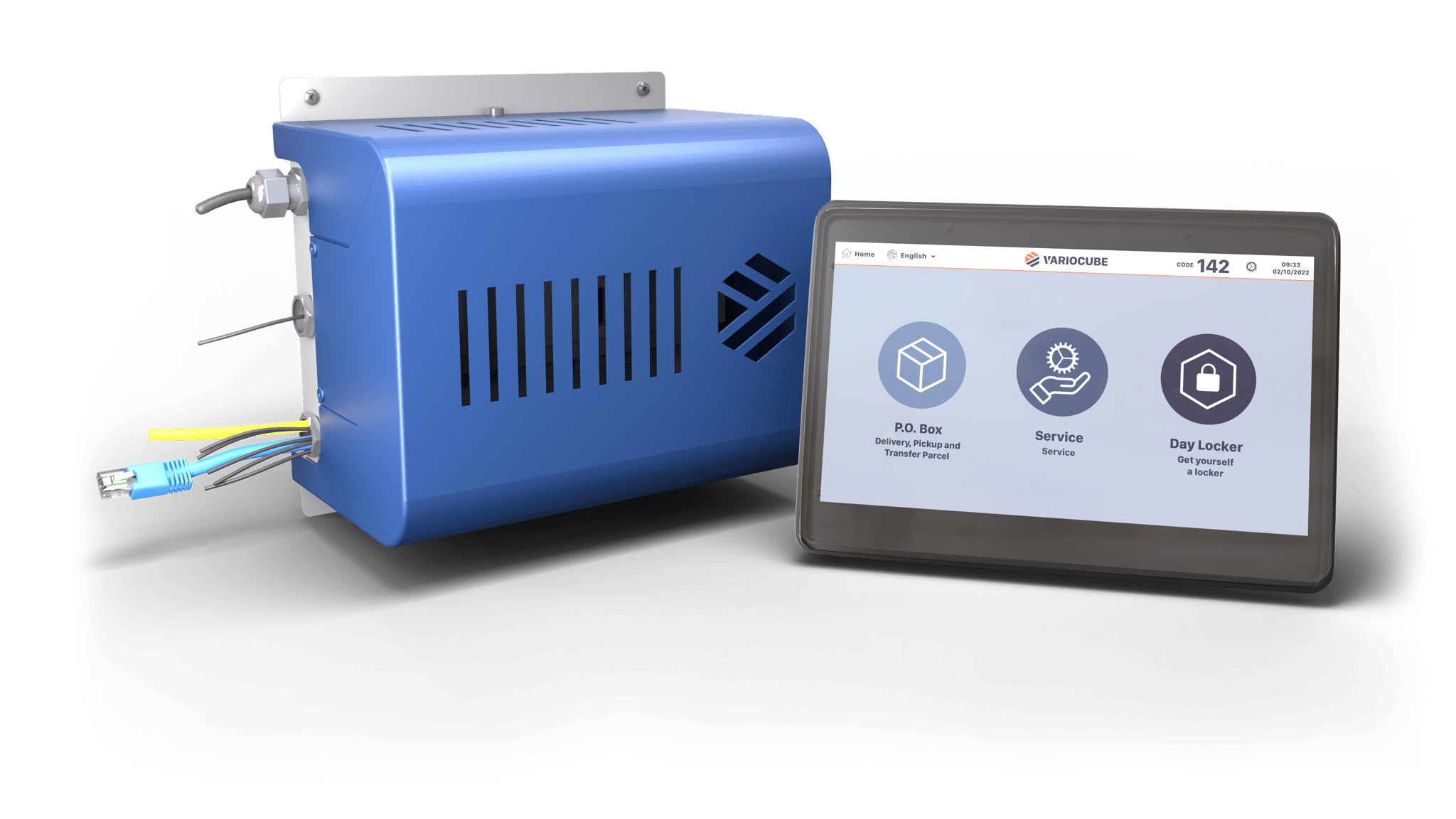 Variocube control unit with touchscreen