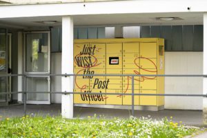Parcel locker system in the WIST dormitory in Linz