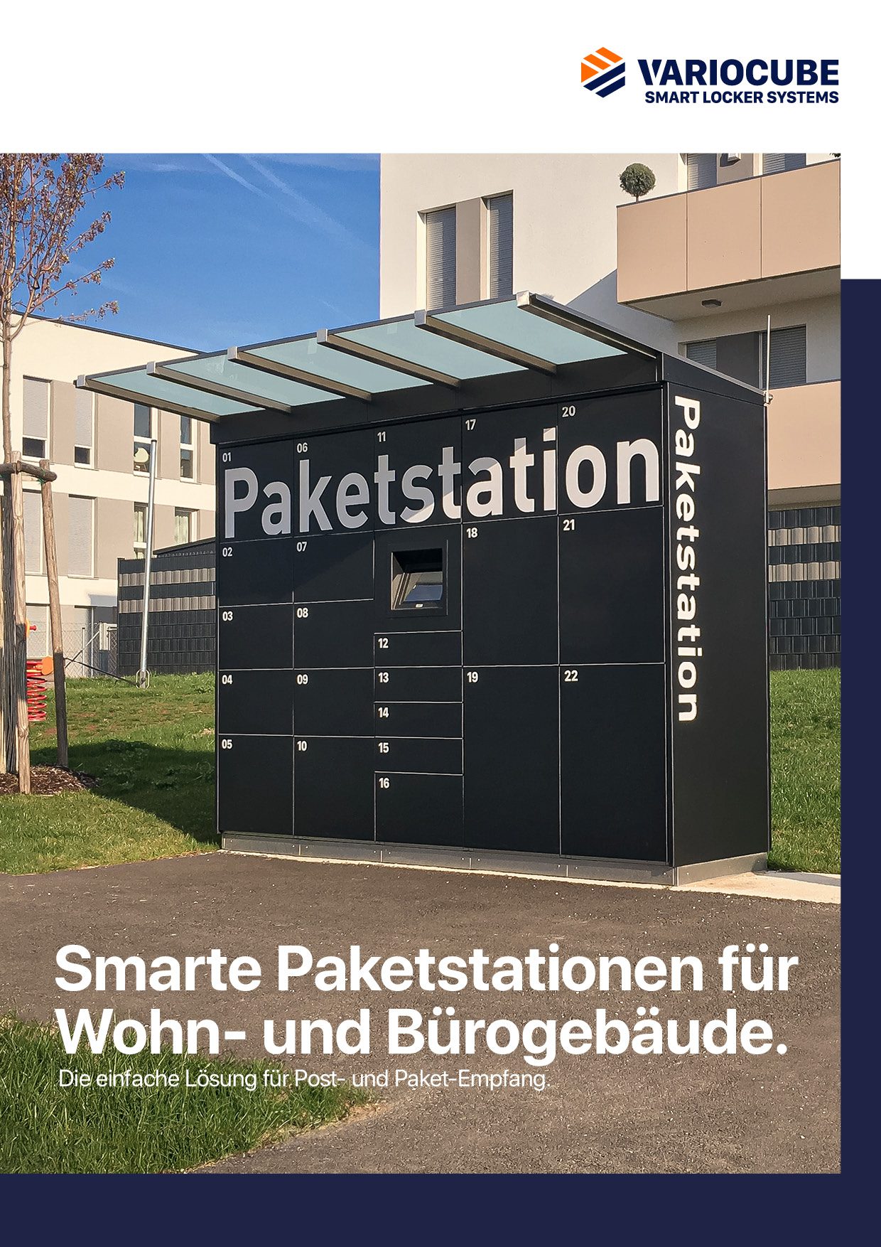 Broschüre: Paketstationen Wohngebäude und Bürogebäude