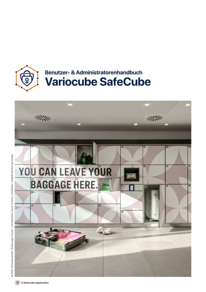 User manual for Variocube Safecube